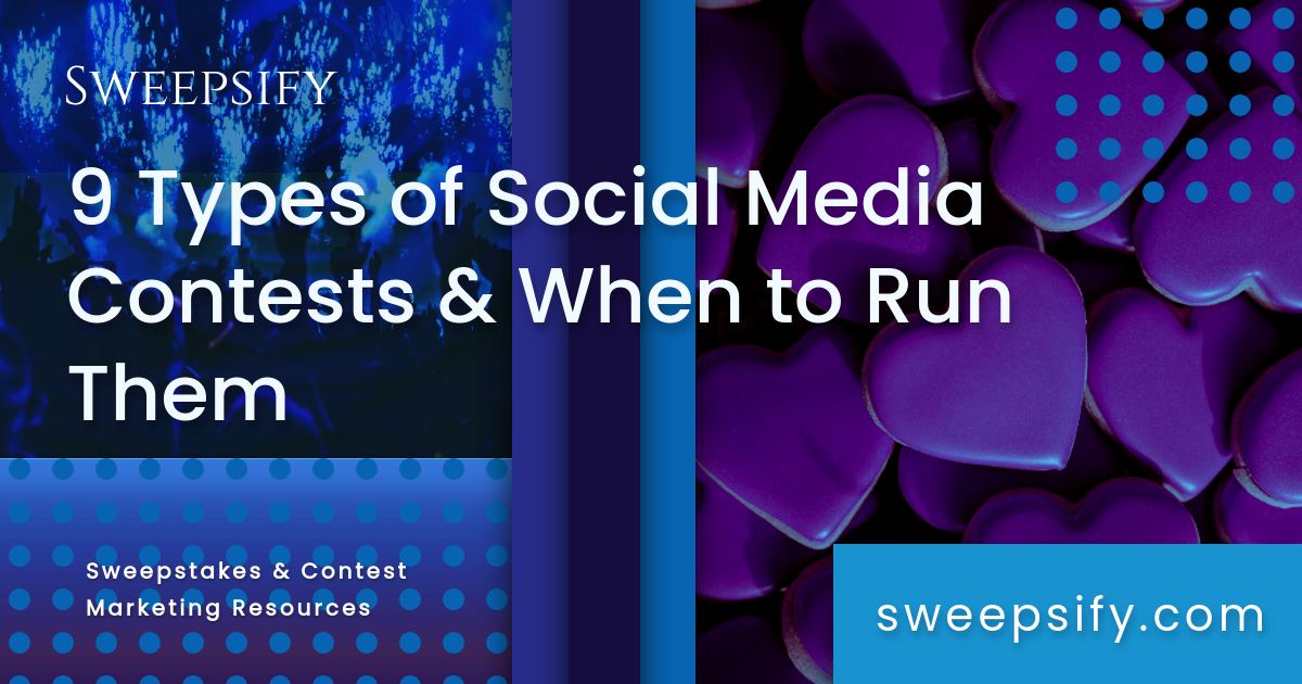 9 types of social media contests and when to run them blog post title